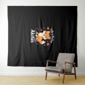 秋田最高のタンクトップのライフ タペストリー (インサイチュ(横))