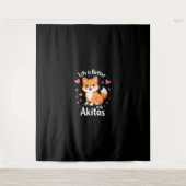 秋田最高のタンクトップのライフ タペストリー (正面)