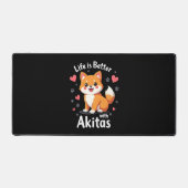 秋田最高のタンクトップのライフ デスクマット (正面)