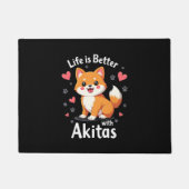 秋田最高のタンクトップのライフ ドアマット (正面)