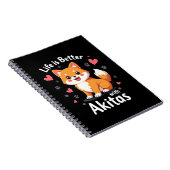 秋田最高のタンクトップのライフ ノートブック (右側)