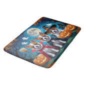 秋田犬かぼちゃハロウィンおもしろい バスマット (アングル)