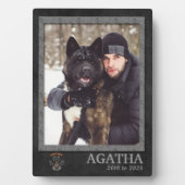 秋田犬が記念写真プラーク フォトプラーク (正面)