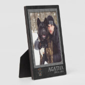 秋田犬が記念写真プラーク フォトプラーク (側面)