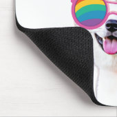 秋田犬とハートバレンタインデー マウスパッド (コーナー)