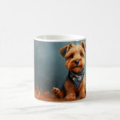 秋田犬のかわいいキャラクター コーヒーマグカップ (中央)
