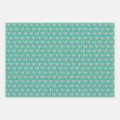 秋田犬のコーヒーとドーナツ ラッピングペーパーシート (正面3)