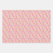 秋田犬のコーヒーとドーナツ ラッピングペーパーシート (正面)