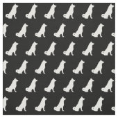 秋田犬のシルエットペット ファブリック (見本)