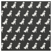 秋田犬のシルエットペット ファブリック (見本)