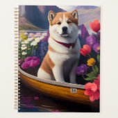 秋田犬のパドル – 絶景の冒険|過去記事 プランナー手帳 (正面)