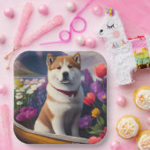 秋田犬のパドル – 絶景の冒険|過去記事 ペーパープレート (パーティー)