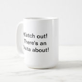 秋田犬のマグ コーヒーマグカップ (正面左)