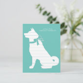 秋田犬の子犬 サンキューカード (スタンド正面)