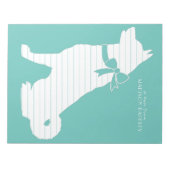 秋田犬の子犬 ノートパッド (正面)