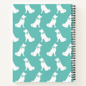 秋田犬の子犬 ノートブック (裏面)