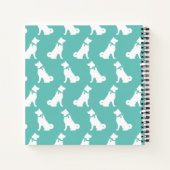 秋田犬の子犬 ノートブック (裏面)