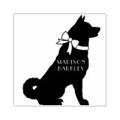 秋田犬の子犬 ラバースタンプ (インプリント)