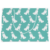 秋田犬の子犬 ラージペーパーバッグ (正面)