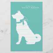 秋田犬の子犬 便箋 (正面)