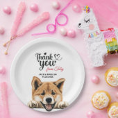 秋田犬の結婚披露宴 ペーパープレート (パーティー)