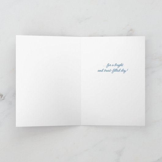 秋田犬の誕生日が野草園を祈る カード (内部)