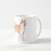 秋田犬の魔法 コーヒーマグカップ (正面右)