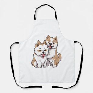 秋田犬クラシックTシャツ エプロン