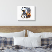 秋田犬ハロウィーン広場 キャンバスプリント (インサイチュ (寝室))