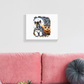 秋田犬ハロウィーン広場 キャンバスプリント (インサイチュ (リビング))
