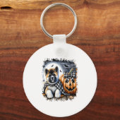 秋田犬ハロウィーン広場 キーホルダー (正面)