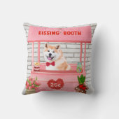 秋田犬バレンタインデーキスをするス クッション (裏面)