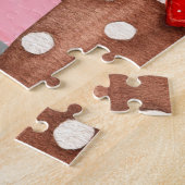 秋田犬バレンタインデーキスをするス ジグソーパズル (側面)