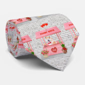 秋田犬バレンタインデーキスをするス ネクタイ (ロール)