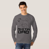 秋田犬パパTシャツ Tシャツ (正面フル)