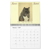 秋田犬ポートレート美術2022年  カレンダー (2月 2027)