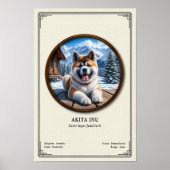 秋田犬動物学シリーズ ポスター (正面)