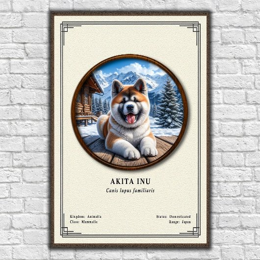 秋田犬動物学シリーズ ポスター
