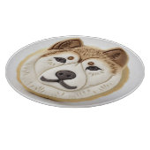 秋田犬3D インスパイア カッティングボード (角)