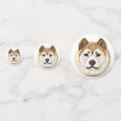 秋田犬3D インスパイア コンフェッティ (裏面)