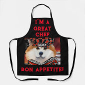 秋田犬 エプロン (正面)