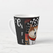 秋田犬 カフェラテマグ (左アングル)