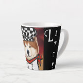 秋田犬 カフェラテマグ (右アングル)