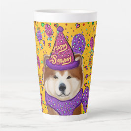 秋田犬 カフェラテマグ