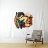 秋田犬 タペストリー (インサイチュ(横))