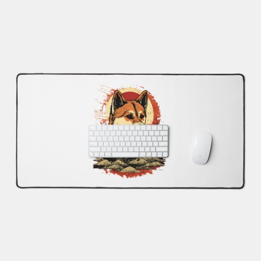 秋田犬 デスクマット (キーボード&マウス)