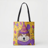 秋田犬 トートバッグ (正面)