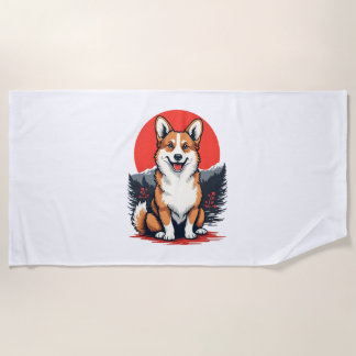 秋田犬 ビーチタオル