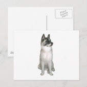 秋田犬（ブラックマスク） ポストカード (正面/裏面)