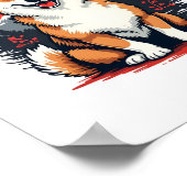 秋田犬 ポスター (角)